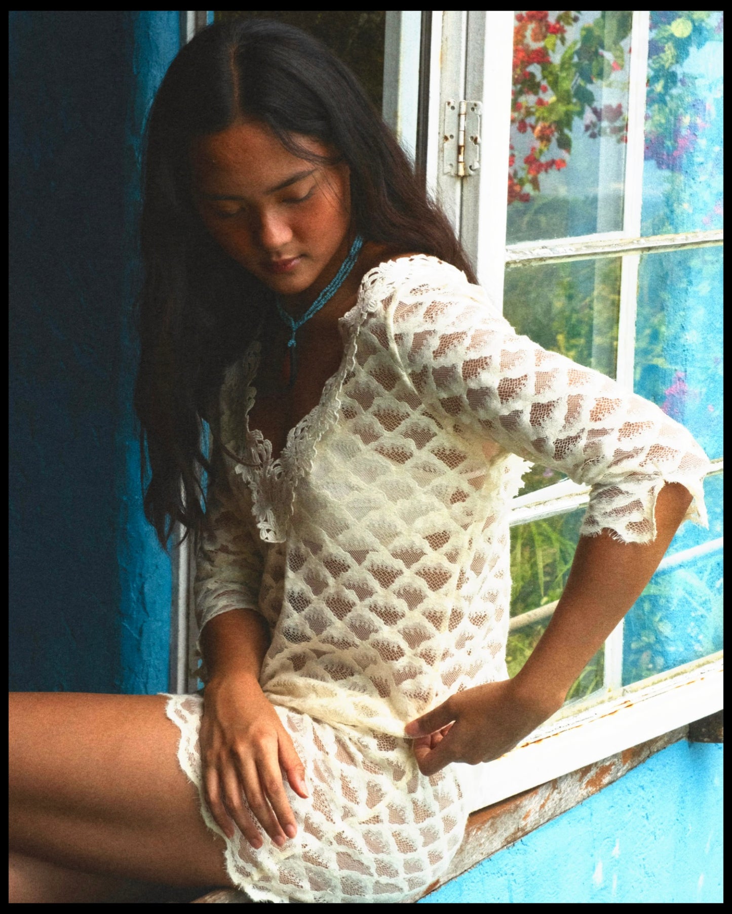 Inday Cover up in Scallop Lace*