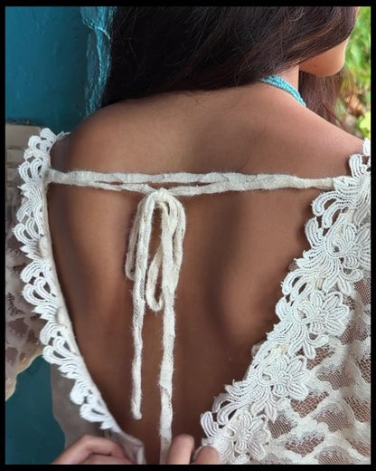 Inday Cover up in Scallop Lace*
